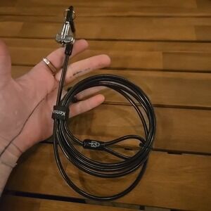 Laptop Security Lock Kensington EUC Keyed Cable Black Steel Anti Theft 2 Keys